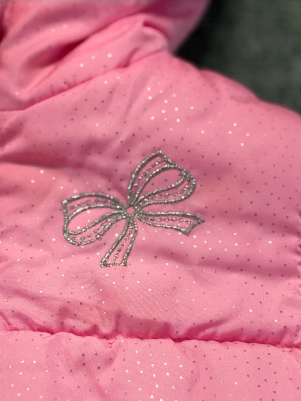 Protection System Girl Size 24M Pink Full Zip Puff Hooded jacket